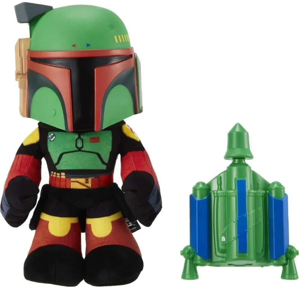 Star Wars NIP Boba Fett 12in Rocket Launching Soft Figure Plush Toy